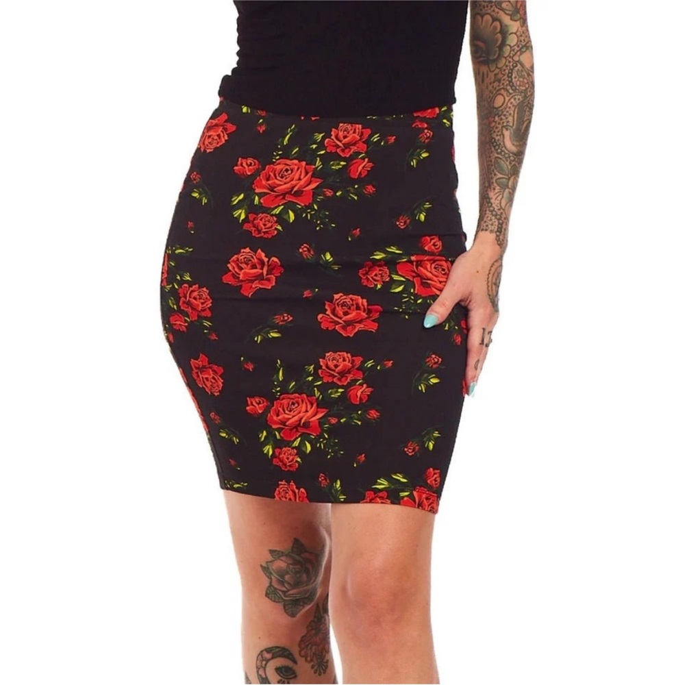 Sourpuss Rose Garden Midi Skirt